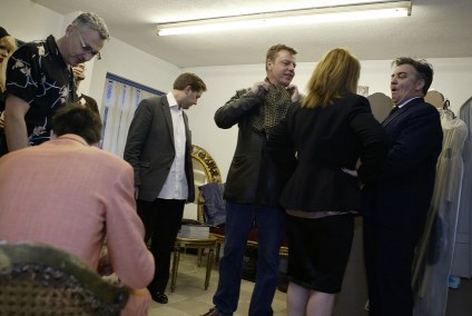 DS backstage with Suggs